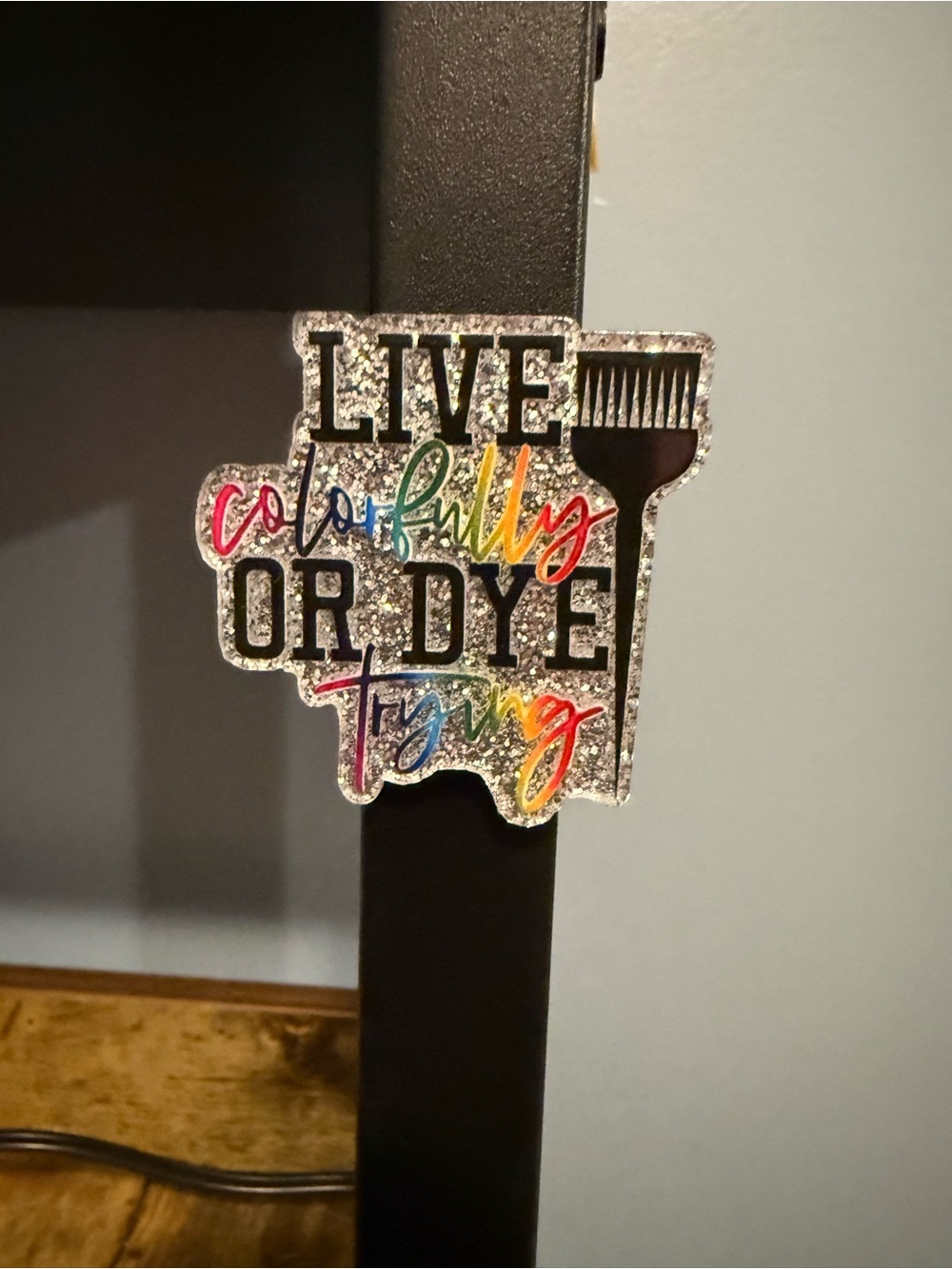 Live Colorfully or Dye Trying Acrylic Magnet